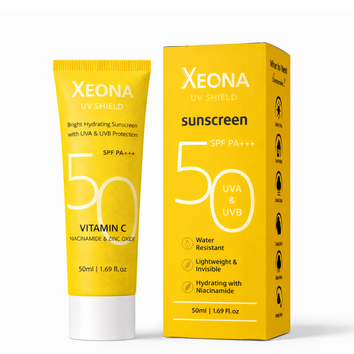XEONA UV Shield Sunscreen with Broad Spectrum Protection